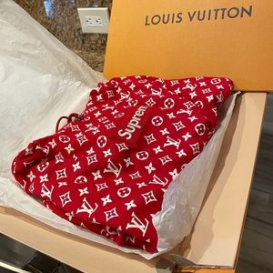 Louis Vuitton Supreme Box Logo Hoodie. New with Tags.